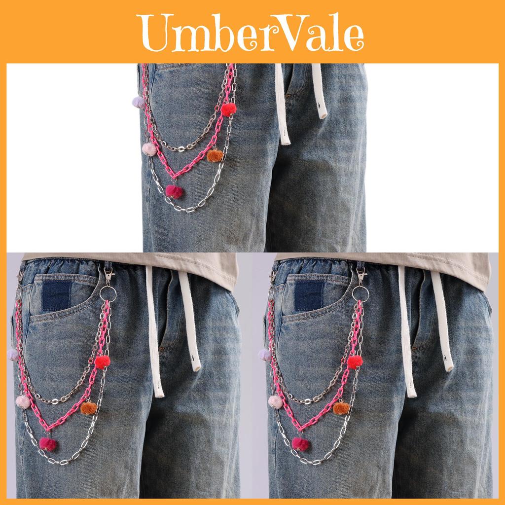 Hip Hop Girl Metal Chain Waist Accessory With Lobster Clasp For Trendy Denim Pants