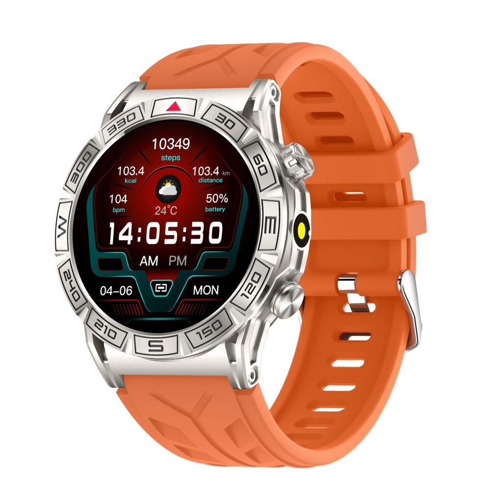 Rainbuvvy KC80 Smart Watch 1,43 Zoll AMOLED-Bildschirm Bluetooth-Anruf Herzfrequenz Kalorien Schrittzähler Menstruationserinnerung Mode Sport Bluetooth-Uhr