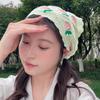 Sweet Cute Strawberry Cherry Handmade Crochet Hollow Triangle Headband Towel Women Spring Summer Travel Photo Hair Scarf