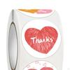 500Pcs Heart Stickers Roll Love Home 2.5cm Seal Sticker Paper Label for Envelopes