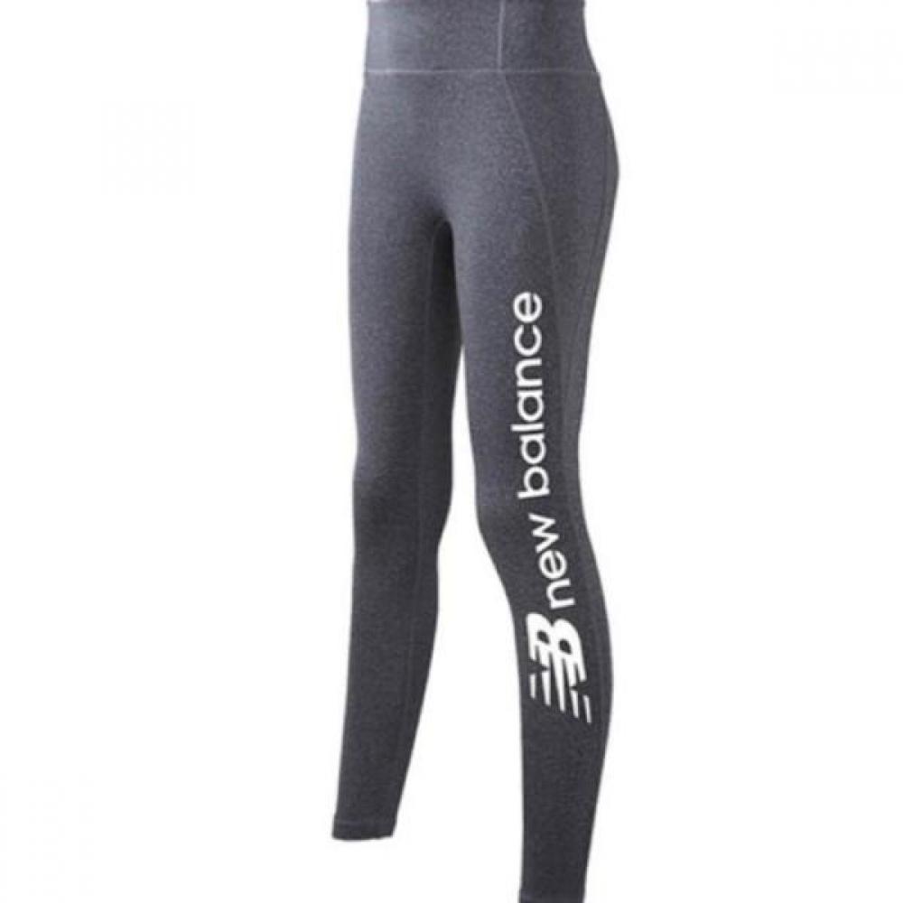 

New Balance Women High Waist Letter Leggings Dark Grey (70)