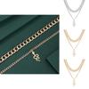 Stylish European And American Double Layer Snake Necklace For Women With Unique Design In Gold And Silver