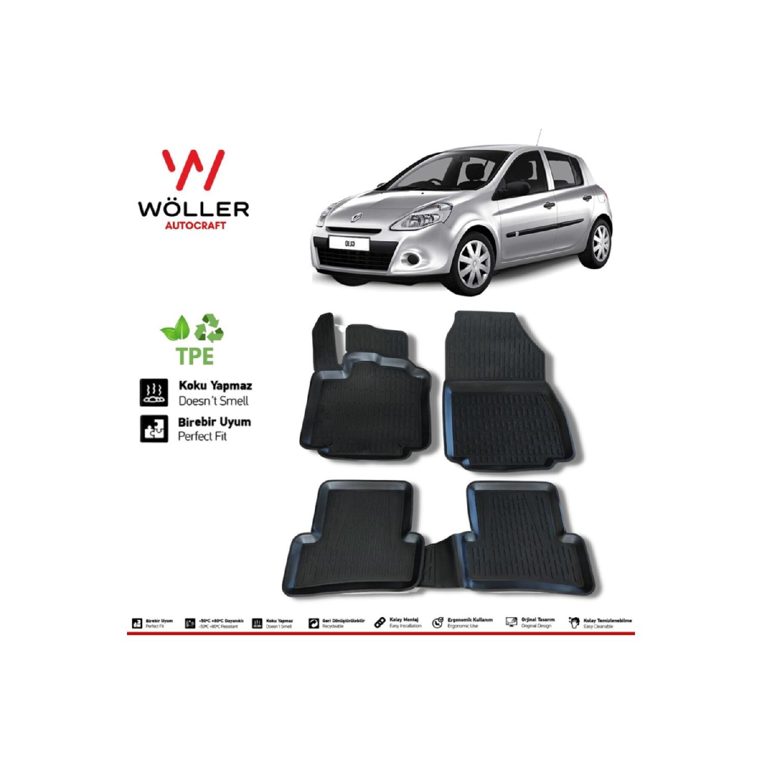

Renault Clio 3 Mat 2006 2012 3d коврик для бассейна