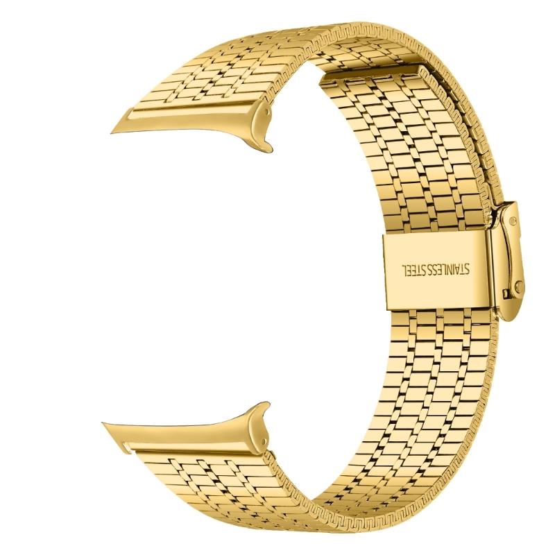 

47mm Metal Watch Bracelets with Double Locking Clasps for Watch 7 Ultra Stainless Steel Construction золотий