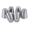 6PCS Stainless Steel Flower Cake Icing Piping Nozzles, For Baking Tools, sy to Cln with   Tulips Decorating Tips, Pastry