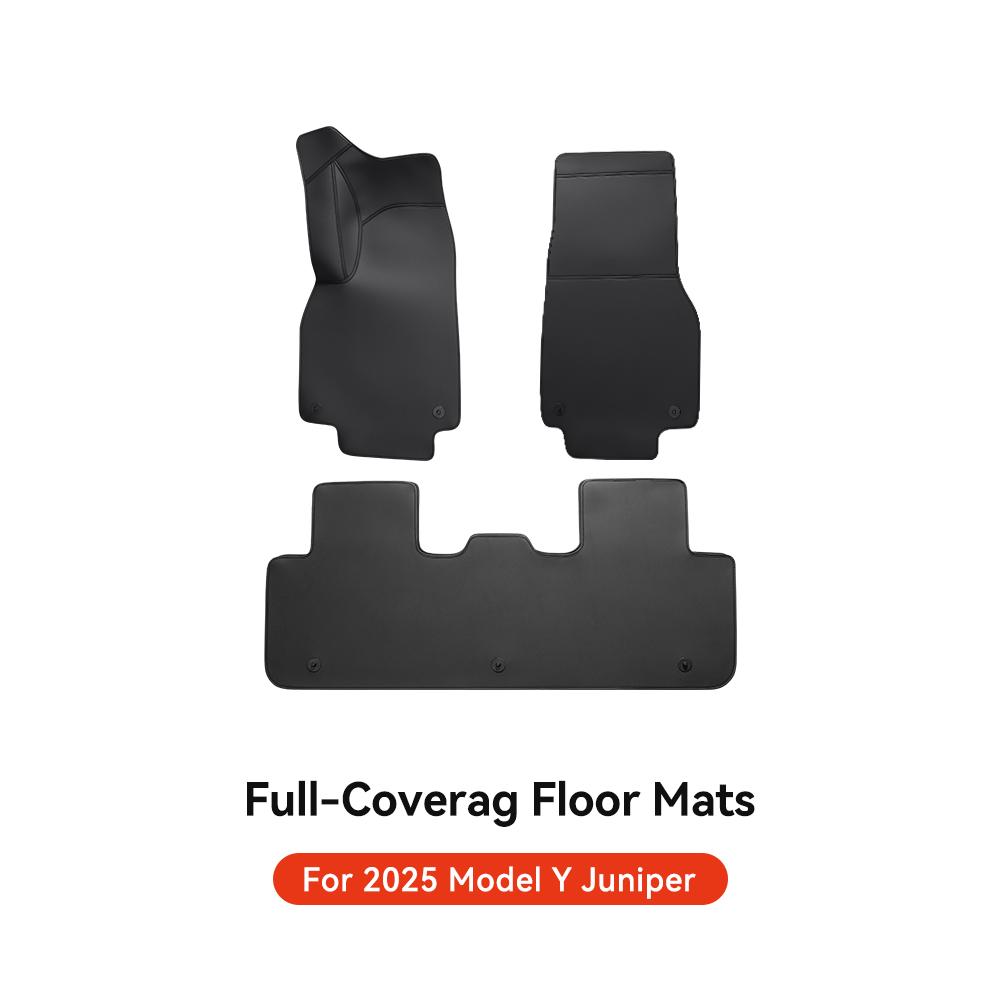 YZ For Tesla Model Y Juniper 2025 New Leather Trunk Mats Fully Surrounded Waterproof Non-Slip Liner Custom Floor Mat Accessories