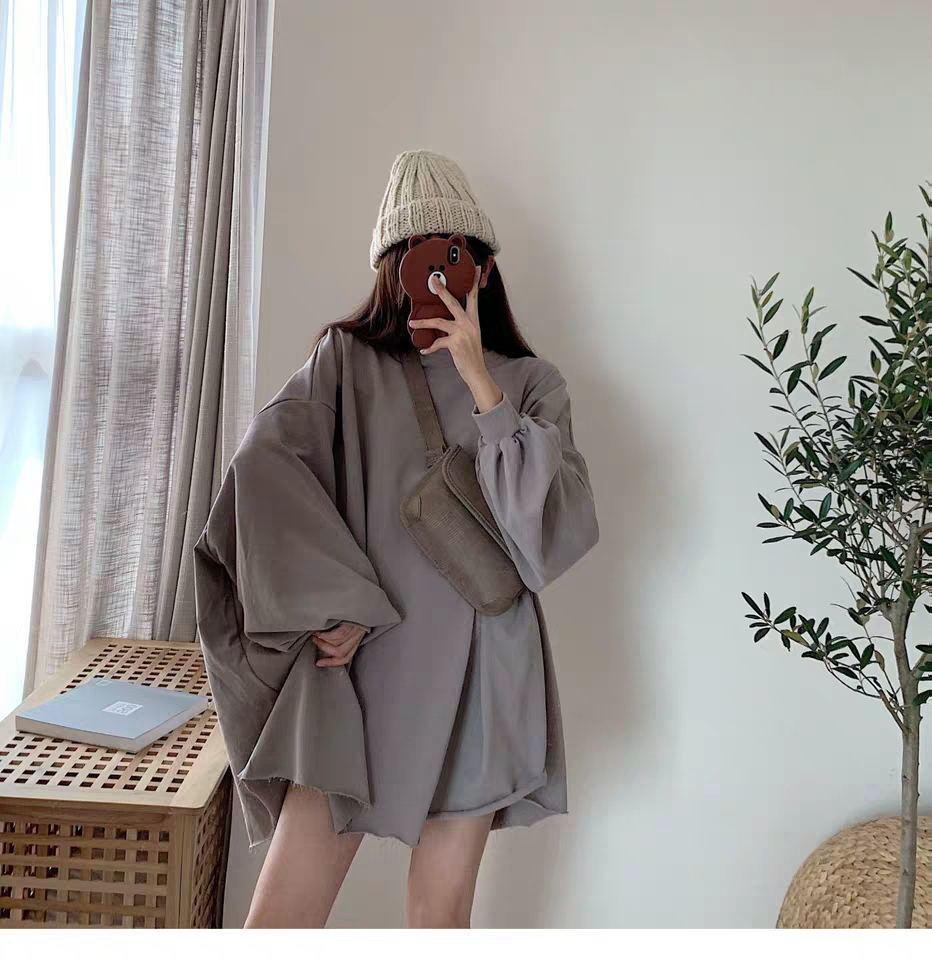 Plus Size Women's Korean-Style Loose Sweatshirt - Trendy Autumn/Winter Jacket for 230-300 Jin