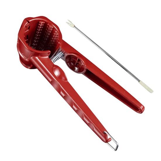Heavy Duty Nut Cracker Aluminum Alloy Sheller for Walnuts Hazelnuts Pecans Non-Slip Ergonomic Handle Chestnut Cracker Tool