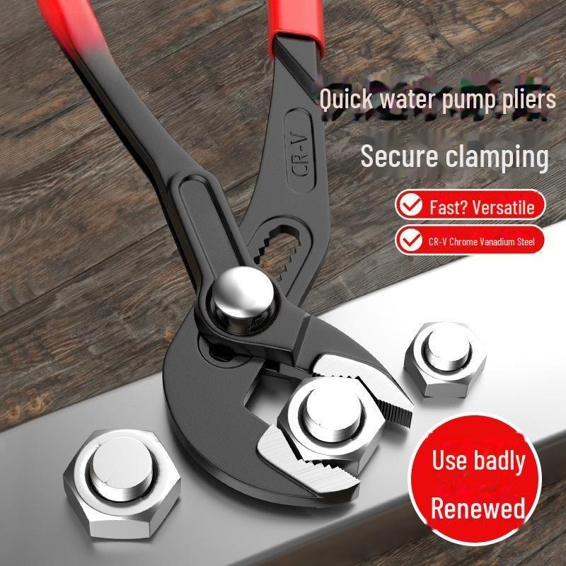 1 Pc Multifunctional Adjustable Red Pipe Pliers,  Mouth Wrench