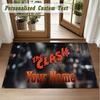 Crystal Velvet Square Rug Custom NameThe Cure Pattern Non Slip Home Floor Decor Rug