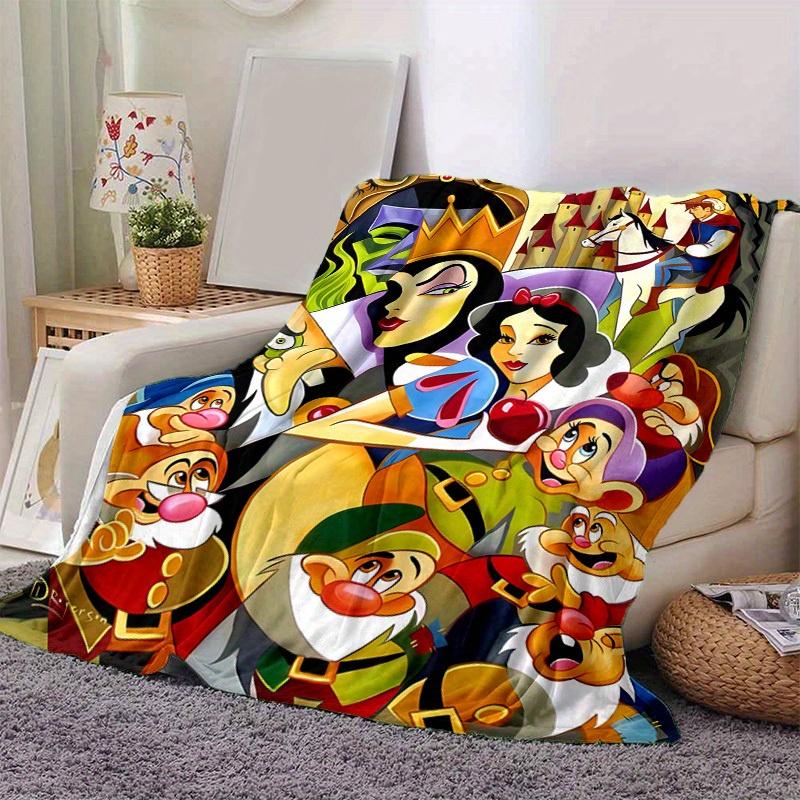 

1pc, Disney Snow White and the Seven Dwarfs Blanket Home Decor, Couch Throw, Outdoor, Gift, Flannel, Bedroom, Living Room, Travel 80cmx120cm