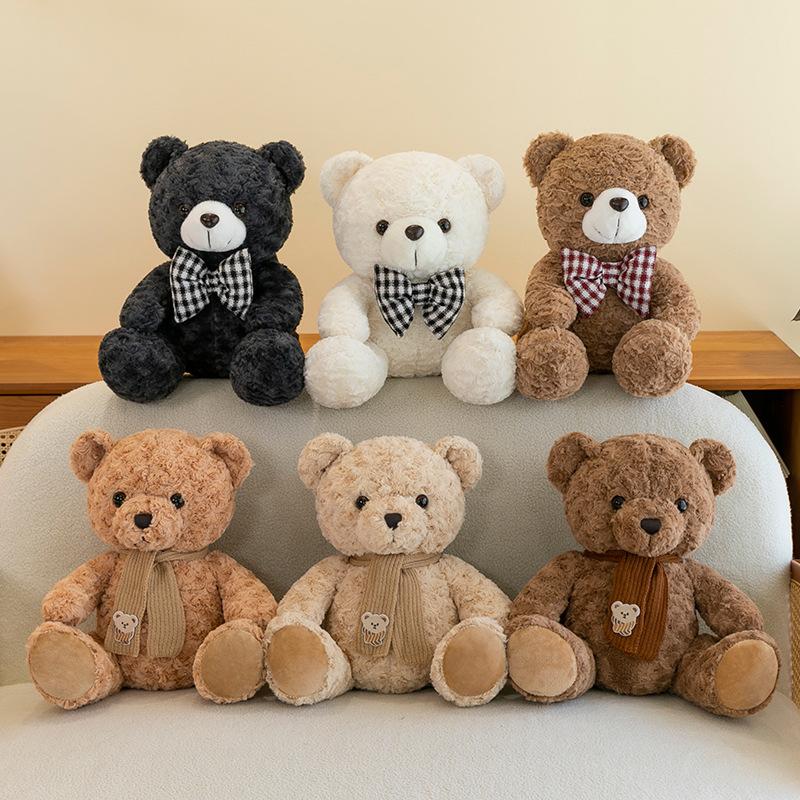 Pullover Bär Puppe niedlicher Teddybär Plüschtier sitzender Stil als Herz Umarmungsbär Mädchen Geschenk