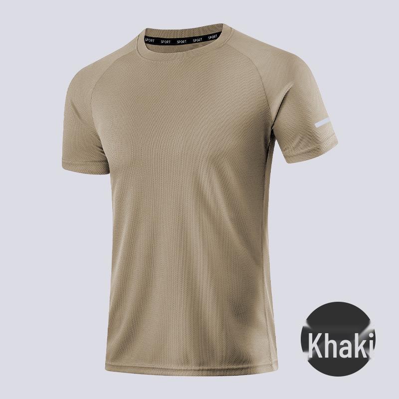 Men's Quick-Dry Loose Fit Sports T-Shirt - Breathable, Sweat-Wicking, Plus Size, Short Sleeve for Summer.