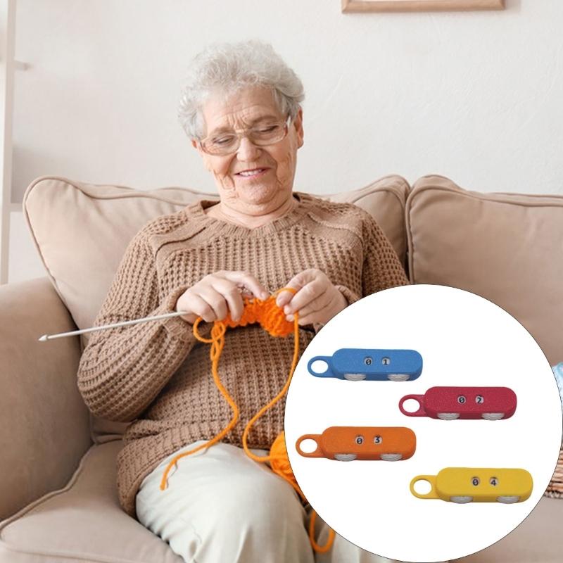 Knitting Row Counter With Ergonomic Rubber Grip Crafted From PET for Long Time Use