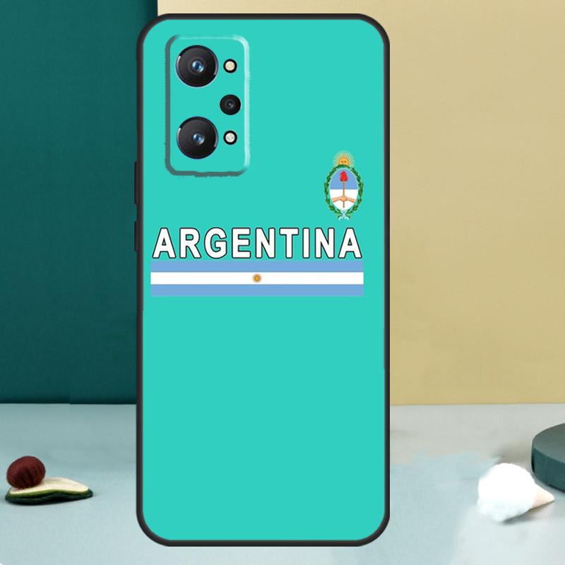 Argentine Flag For Realme 14 13 Pro Plus 10 11 12 GT 5 6 6T GT7 Pro C61 C55 C53 C51 C21Y C25S C75 C67 Case