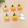 Handgefertigte Legierung tropft DIY Zubehör stilvolle Kürbis Perlen Halloween Anhänger 6/10 Stück handgefertigtes Material
