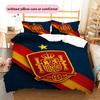 Motivo Logo Calcio Spagna Biancheria da Letto Decorazione Casa Regalo di Compleanno (1 * copripiumino + 2 * federa, senza nucleo),merchandising per fan.