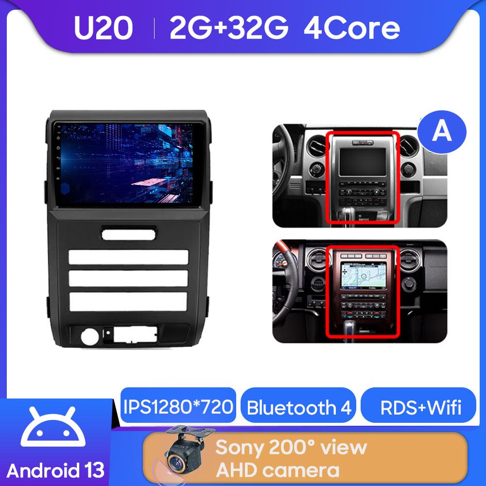 Android Multimedia For Ford F150 P415 Raptor 2008 - 2014 Car Stereo CPU Radio QLED Player Navigation Carplay Auto HDR 5G Dash BT