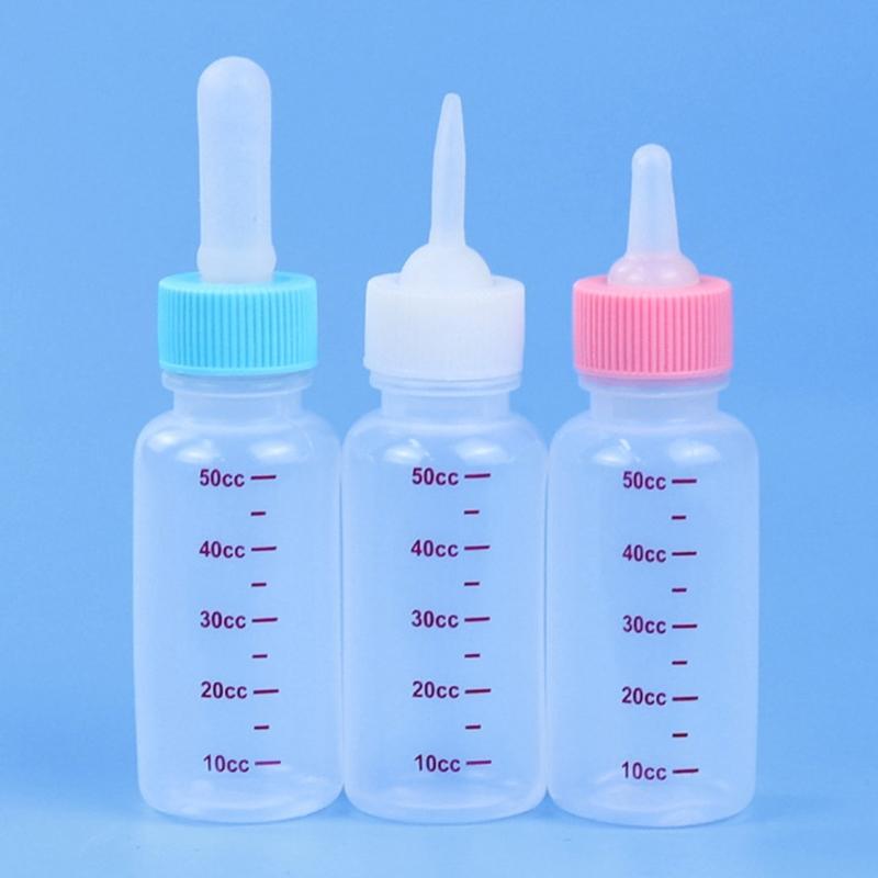 Newborn Cat Feeding Bottle for Pet Nursing Bottle Liquid Feeding Tool for Baby-Dogs Water Milk Hand-Feeder for Kitten