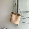 Matte Leather Female Bucket Shoulder Bag vintage Faux suede Women handbag bolsos Winter new Composite totes Bag bolsas