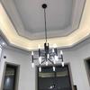 BOKT 6Feet Metal Black Chain Gold Chain with Cord Wires Hardware Accessories for Your Dining Chandelier Lighting Fixture Ceiling Pendent Light