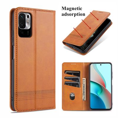 Deluxe Magnetic Adsorption Leather Fitted Case for Xiaomi Redmi Note 10T 5G Flip Cover Protective Case Capa Fundas