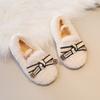 Children's Woolly Shoes Female Autumn and Winter Network Red Cute Cotton Shoes Girls' Beanie Shoes with Velvet Warm Baby Wear