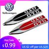 2026 Hot For Volkswagen VW Metal Car Fender Side Emblem Sticker Rear Trunk Badge for Volkswagen VW GTD BORA GOLF JETTA MK4 PASSA