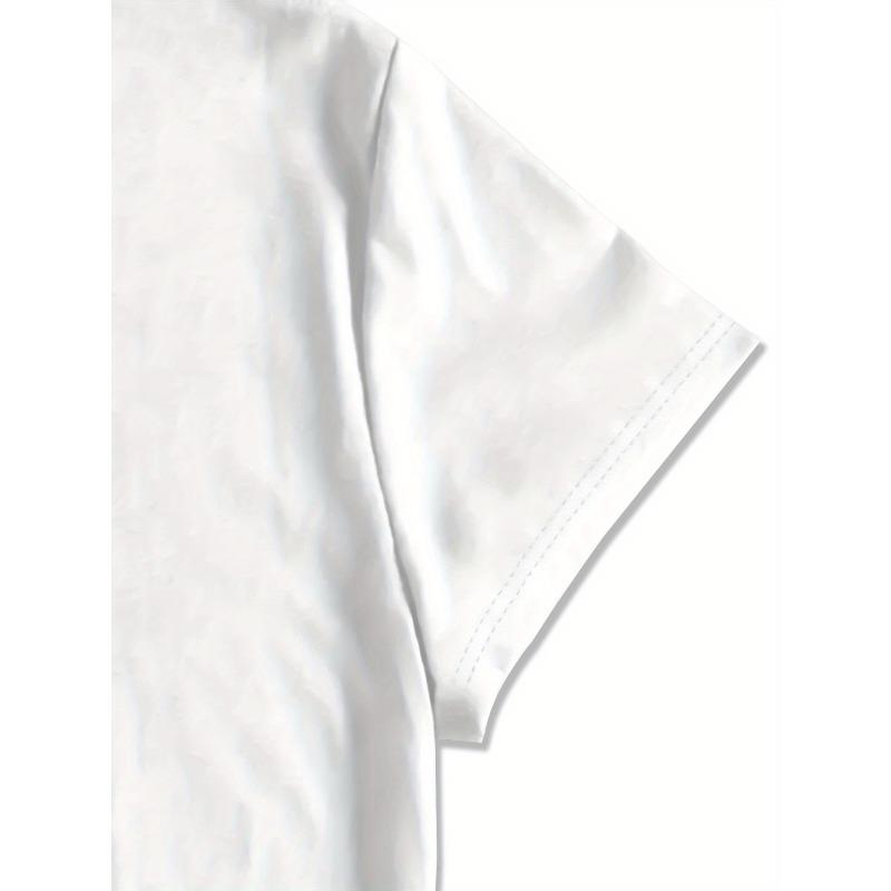 European Size Crew Neck T-Shirt - Fashionable Womens Print T-Shirt - Casual Polyester Fabric With Round Neckline