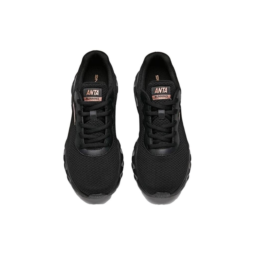 Anta Non-Slip Durable Low-Top Running Shoes Women Sneakers Black 922325526-6