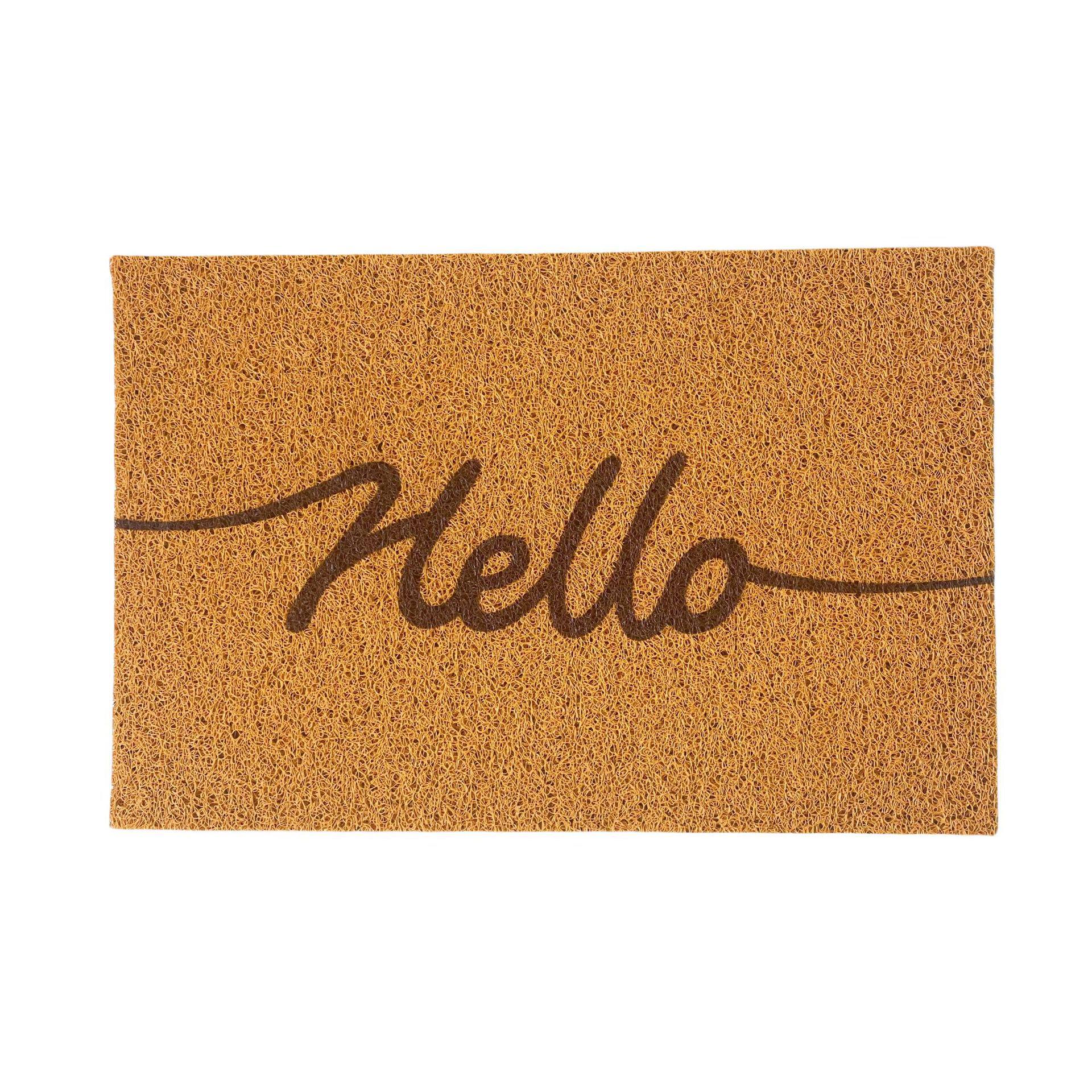 Coconut Palm Colorful Silk Loop Doormat - Non-slip, Wear-resistant Entry Mat 40*60cm