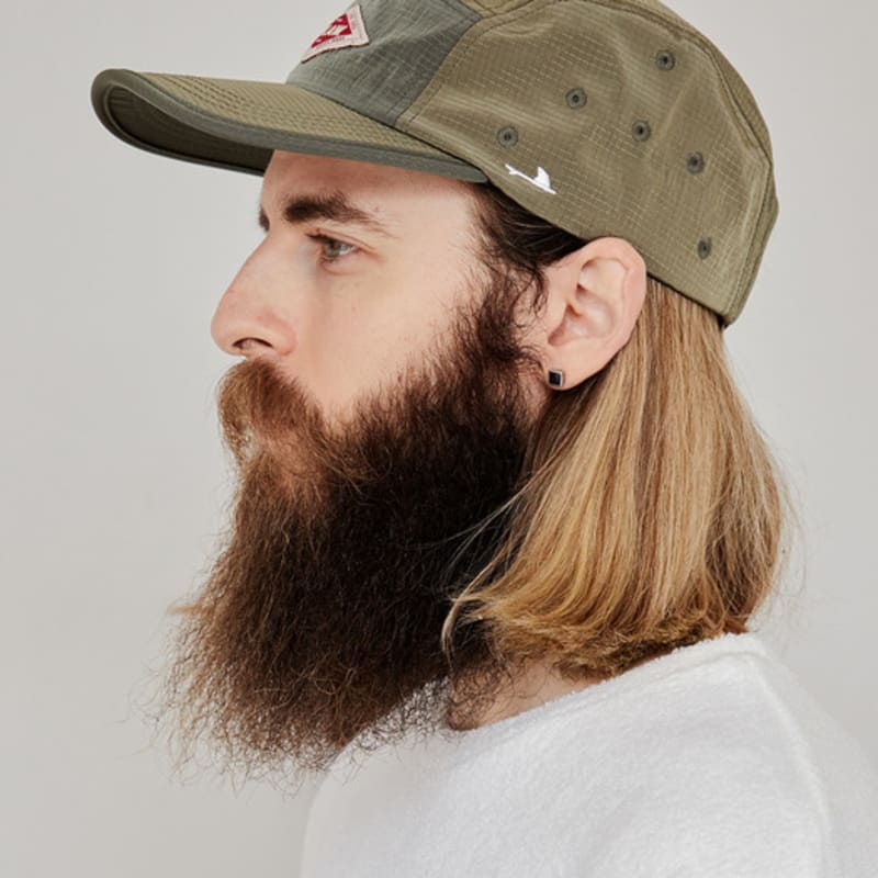 

AKAW Overfit Two-Tone Camp Cap Ripstop Khaki KHAKI