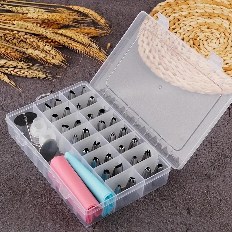 Cake Decorating Tools Set with Piping Nozzles Icing Tips Fondant Nails Pastry Bags for Baking Cupcakes Cookies - DIY Dessert Kit