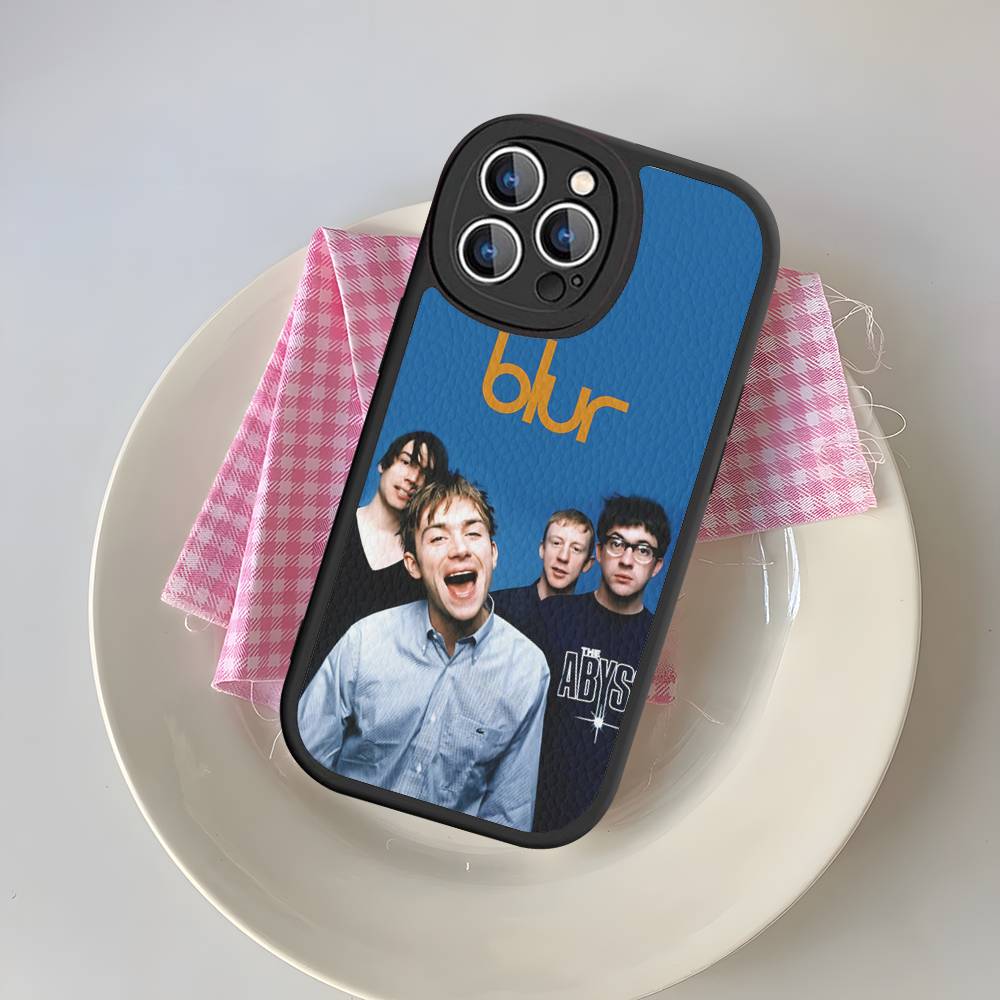 Rock Band B-Blur For IPhone 16 15 14 13 12 11 Pro Max Plus Shockproof Leather Soft Phone Cover