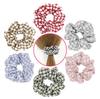 Korean Style Checkered Plaid Hair Scrunchies: Classic Elastic Headbands for Women