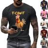 Men's Fashion Casual  Printed Short Sleeve Round Neck Pullover Tops