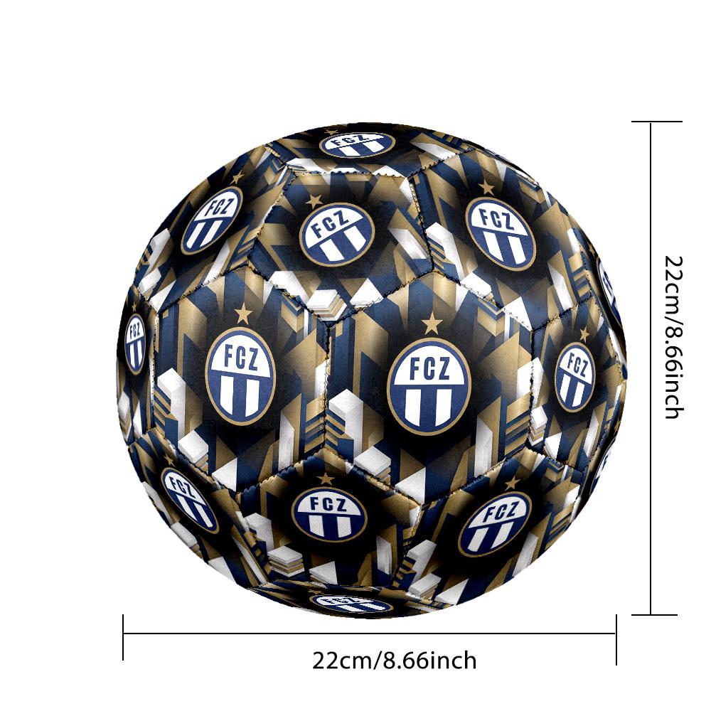FC Zürich Taglia 5 Pallone da Calcio Standard Resistente per Allenamento e Partita per Sport all'Aperto per Adulti
