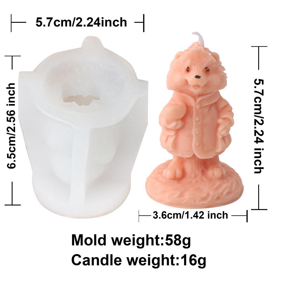 3D Mini Multi-style Rabbit Silicone Candle Mold DIY Easter Animal Cute Rabbit Aromatherapy Plaster Soap Resin Mould Home Gift