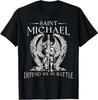 Saint Michael Prayer Defend Battle Catholic Christian Faith T-Shirt