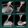 1-2Pc Stainless Steel Pot Brush Long Handle Multi-Functional Cleaning Brush Hanging Washing For Kitchen Sink Pans Scrubber Tools