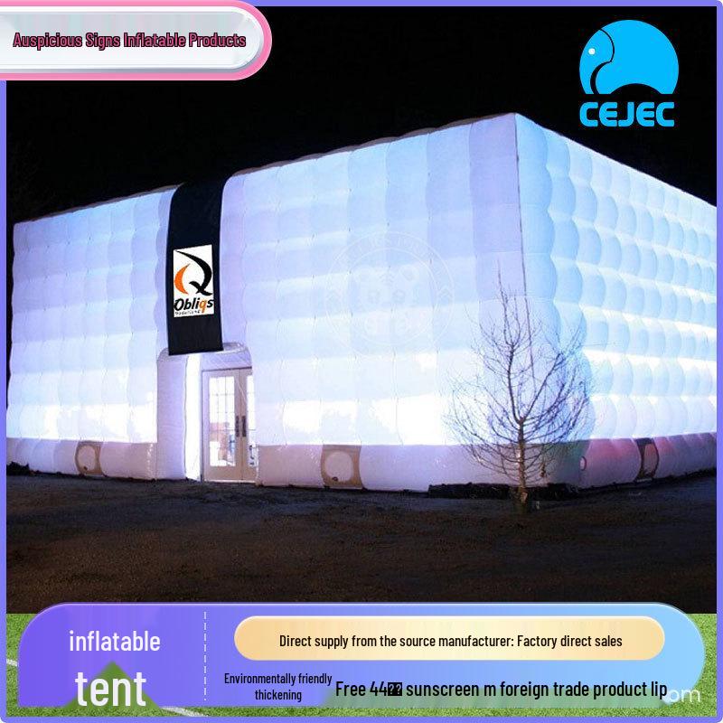 Large Outdoor Waterproof Inflatable Tent for Camping & Events with Sun Protection