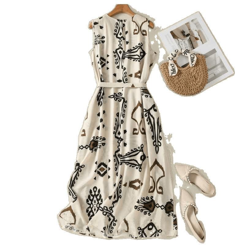 Women's Solid Cotton Dress