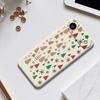 For iPhone 17 Air Case Christmas Tree Gingerbread Pattern Printing Straight Edge TPU Phone Back Cover
