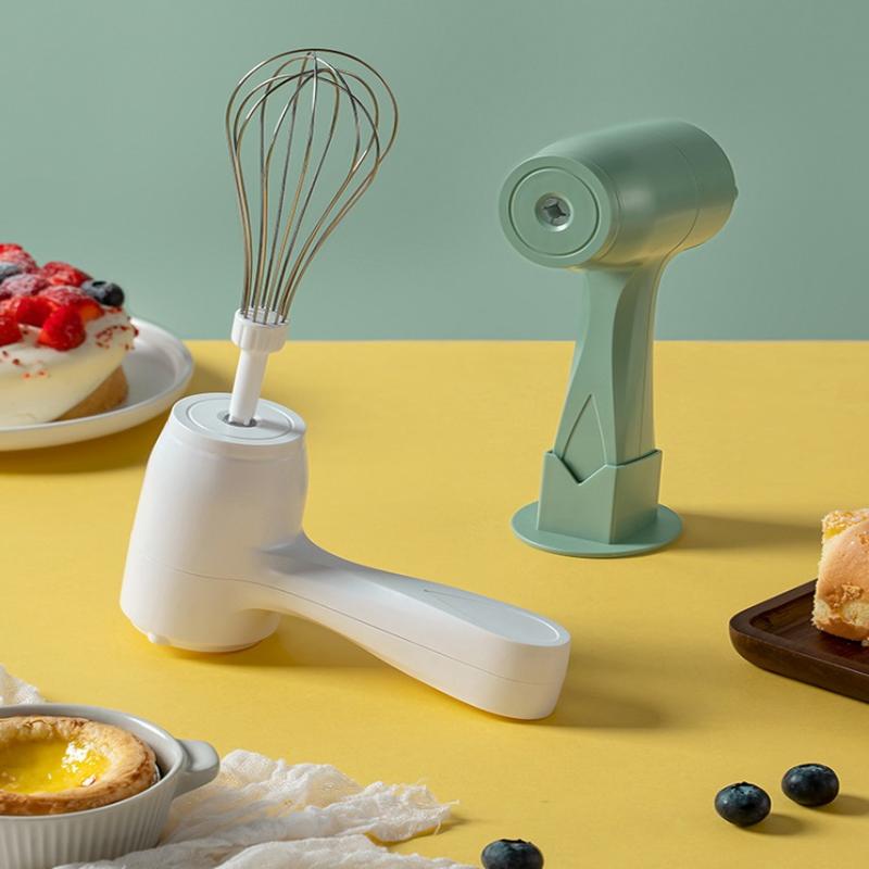 Noise-Free Electric Whisk Cordless Rechargeable Electric Hand Mixer For Baking Cooking Panel Speed For Whisking For Kitchen