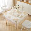 Oil-proof Waterproof Square Tablecloth Anti-Scald Oil Resistant Printed Table Cover Anti Slip Washable Table Mat Tabletop