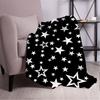 3D reflektierender Glitzer fünfzackiger Stern Wohndecke Ästhetische Kunst Flanelldecke Tragbar Zuhause Reise Camping Sofa Picknick Th
