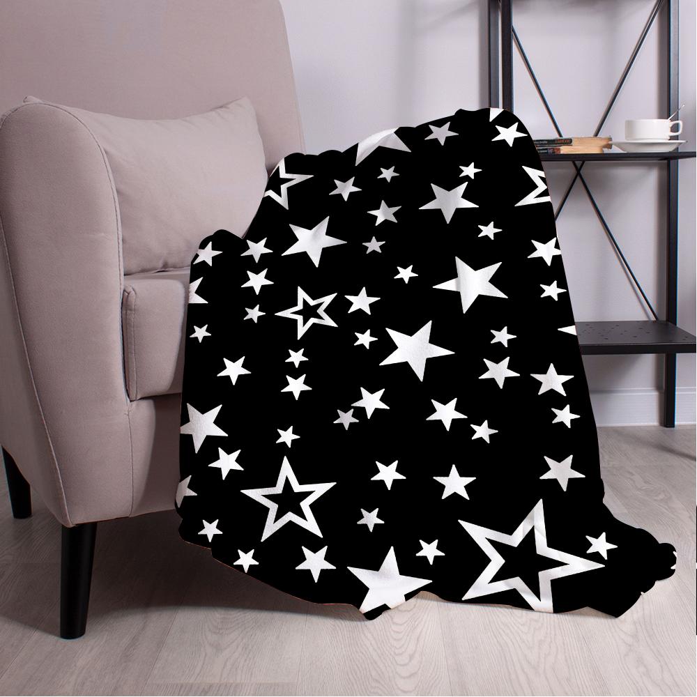 3D reflektierender Glitzer fünfzackiger Stern Wohndecke Ästhetische Kunst Flanelldecke Tragbar Zuhause Reise Camping Sofa Picknick Th