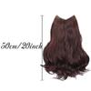 Bybrana V-shaped micro curly hair extensions worn with natural synthetic wigs