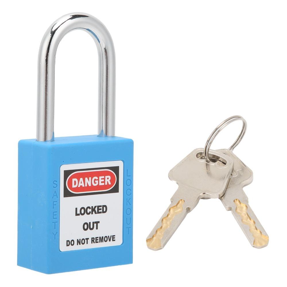 Reliable 38mm Safety Padlock Insulated Safe Industrial Lock Durable Plastic Steel LOTO Lock Equipment Lock