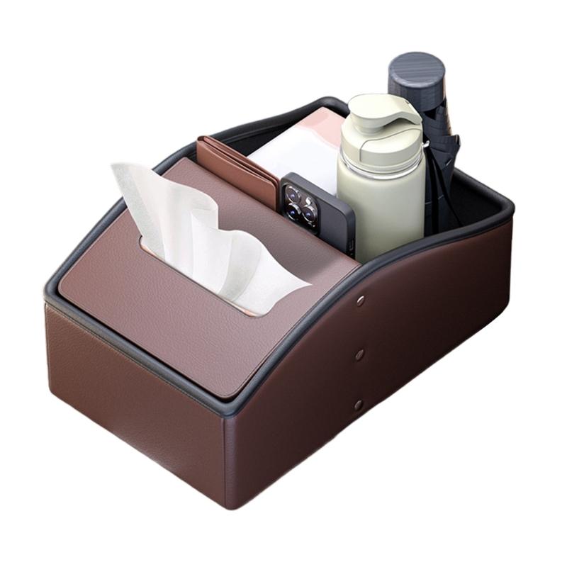 

Car Armrest Storage Box Nappa Leather High Capacity Car Console Box for Efficient Space Utilization & Organized Interior